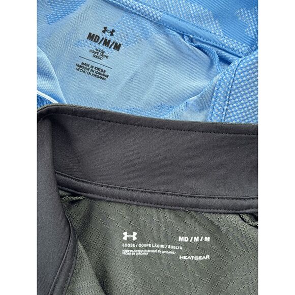 Men's Under Armour Lot 3/4 Zip Pullovers, Size Medium, Blue/Green, Workout - Picture 3 of 6